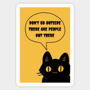 Yellow Eyes Cat Sticker
